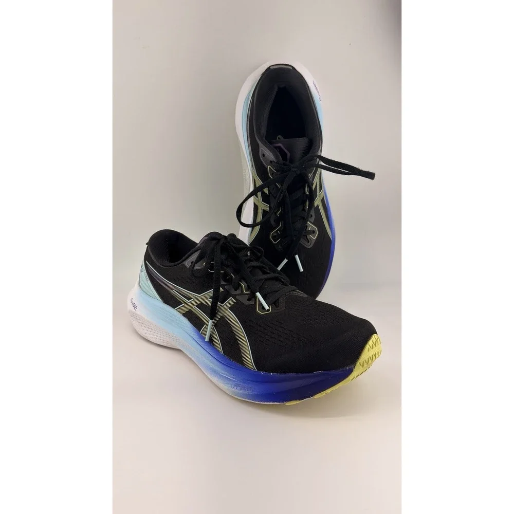 ASICS Womens Gel-Kayano 30 Blk/Blue/Glow Colorway Running Shoes Size 10